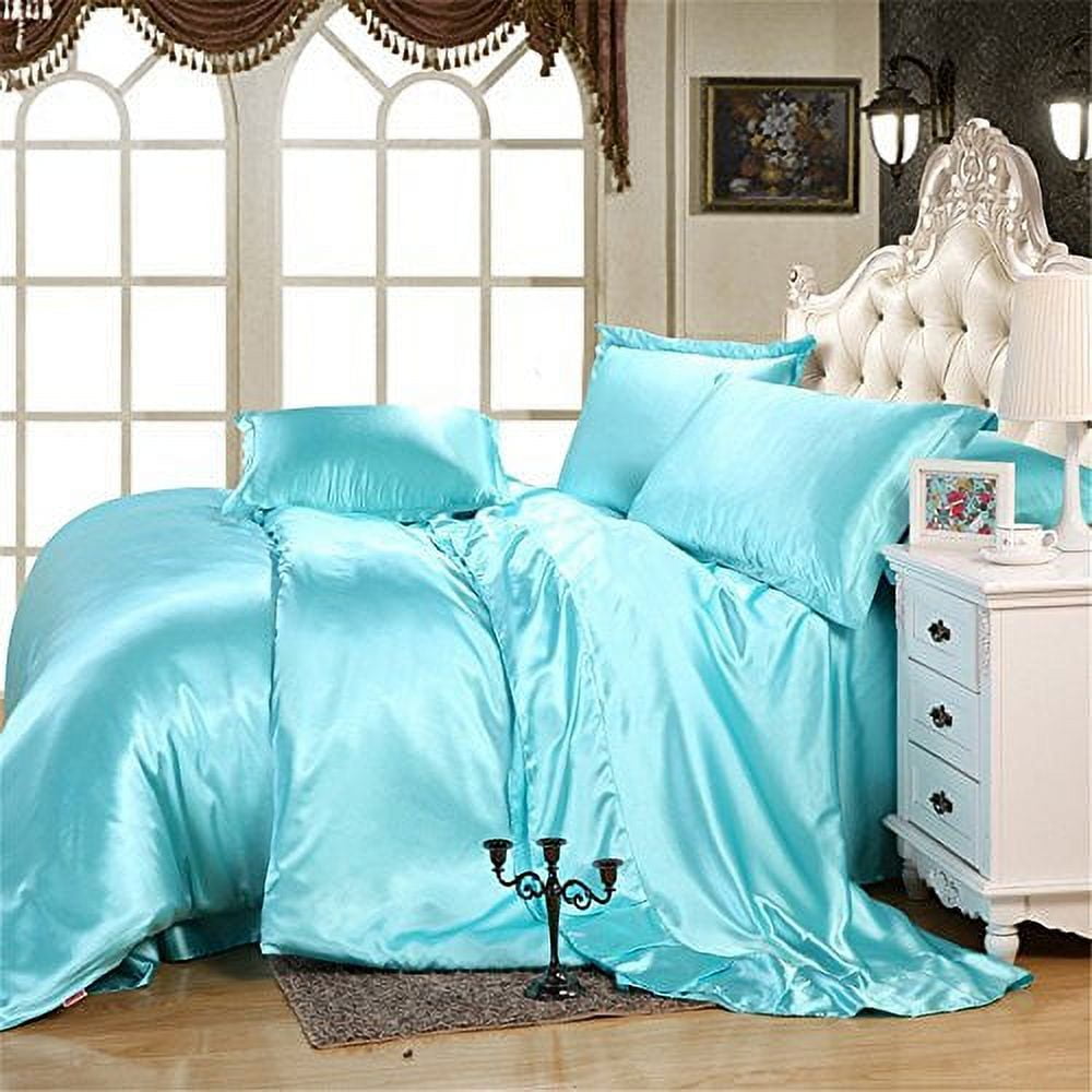 Reliable Bedding 100 Silk Satin Comforter, Silky Soft Quilt Luxury Hotel Quality Bedding