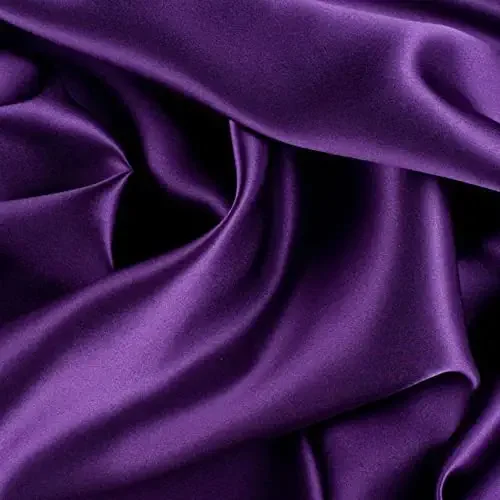 Reliable Bedding Silk Satin Sheets Set | Silk Satin Sheets Set Cal-King | Sheets SetPurple |Fitted Sheet 24 Inch Deep Pocket | 4 Pc Sheet Set | Flat Sheet& Pillowcases.