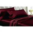 thumbnail image 1 of Reliable Bedding Silk Satin Sheets Set | Silk Satin Sheets SetSuper Queen | Sheets SetMehroon Wine |Fitted Sheet 24 Inch Deep Pocket | 4 Pc Sheet Set | Flat Sheet& Pillowcases., 1 of 6