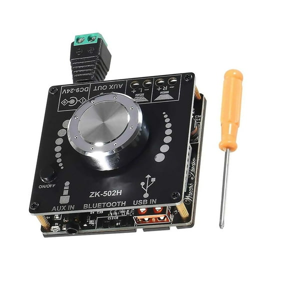 Reliable Bluetooth Audio Amplifier for Indoor & Outdoor Use 15+ Meter Range & Lag-Free Listening