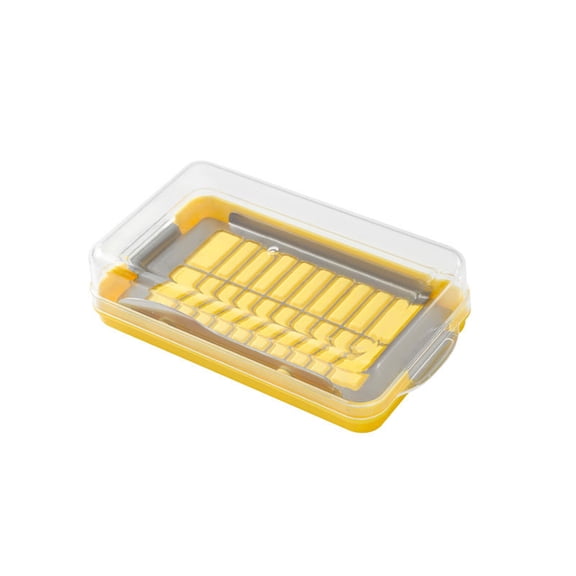 Reliable Butter Cutting and Storage Box Plastic Material Butter Cutter Container Butter Dish with Lid for Refrigerator