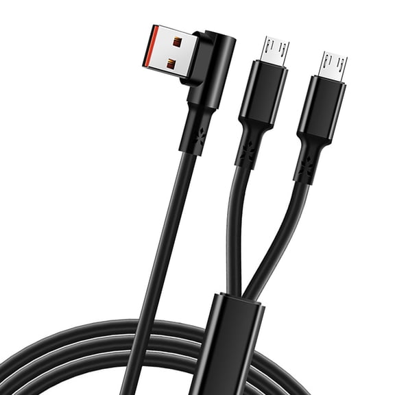 Reliable Cable 3.3Ft Double Function USB Cable Nylon Charger for Two Devices