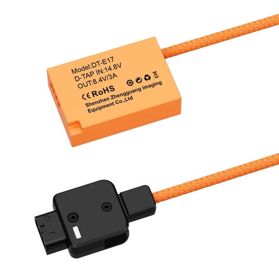 Reliable D-TAP to LPE17 Dummy Battery for R10 RP T6s T6i Camera Video Shootings