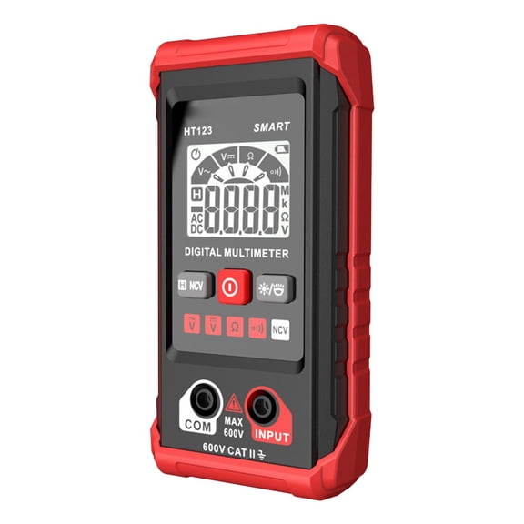 Reliable Digital Multimeter with Protective Rubber Cover and Flashlight