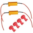 thumbnail image 1 of Reliable Flashing 2X 50W 6 OHM Load Inline Resistors for LED Turn Signal, 1 of 8