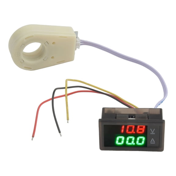 Reliable Hall Effect Voltmeter Ammeter Dual Digital Display 1Pc Dc0300V 50A400A