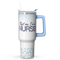 Reliable Insulation Nurse Tumbler 40oz, Perfect for Coffee and Tea, A Dependable Nurse Gift for Early Mornings and Late Nights at the Hospital
