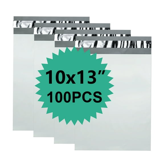 Reliable Mailer 10x13 Inch 100-Pack – Waterproof & Tear-Resistant Self-Seal Poly Shipping Envelopes, Durable Polyethylene Mailing Bags for Business, E-Commerce, and Postal Use