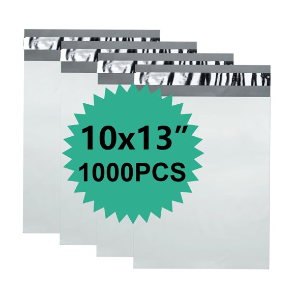 Reliable Mailer 10x13 Inch 1000-Pack – Waterproof & Tear-Resistant Self-Seal Poly Shipping Envelopes, Durable Polyethylene Mailing Bags for Business, E-Commerce, and Postal Use