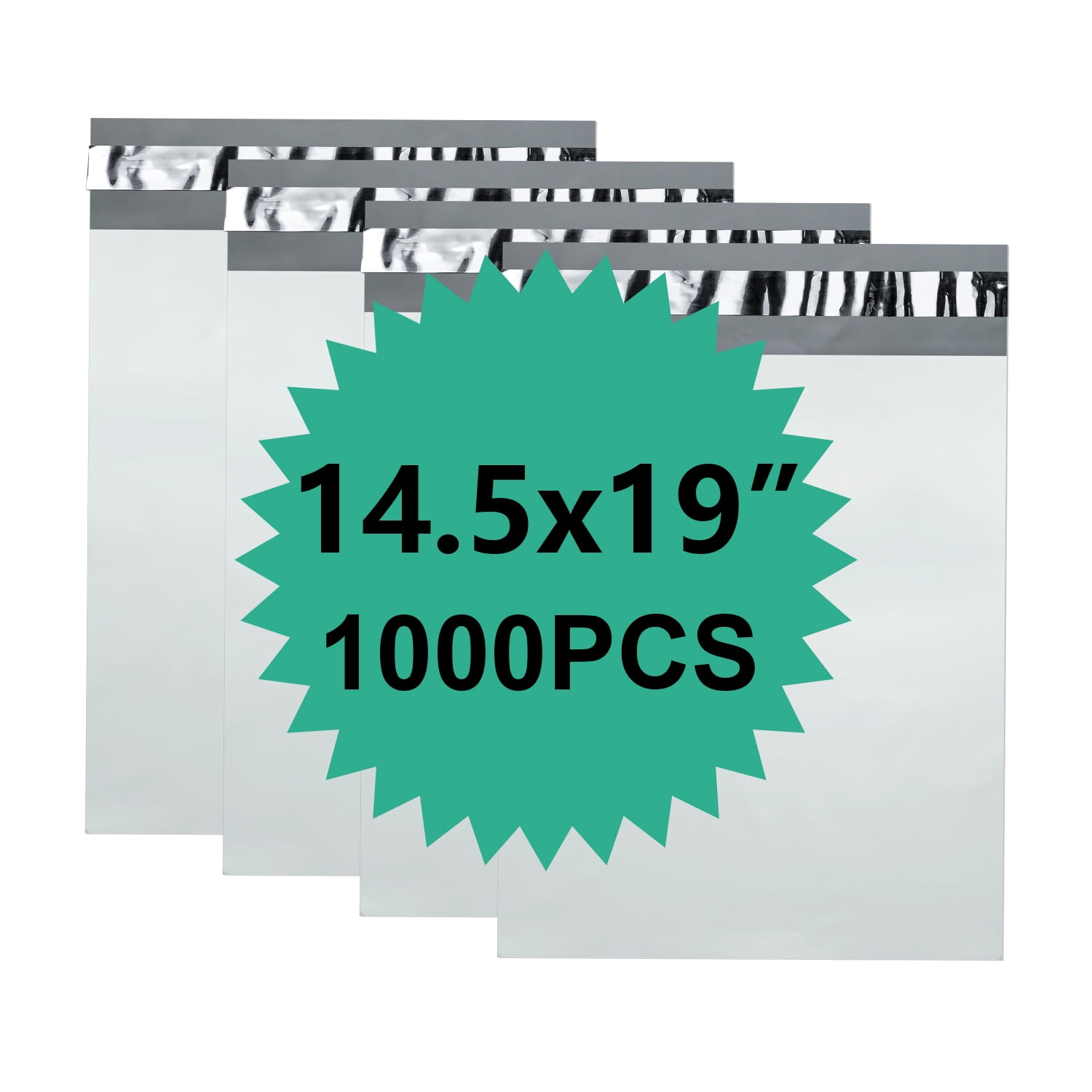 Reliable Mailer 14.5x19 Inch 1000-Pack – Waterproof & Tear-Resistant Self-Seal Poly Shipping Envelopes, Durable Polyethylene Mailing Bags for Business, E-Commerce, and Postal Use