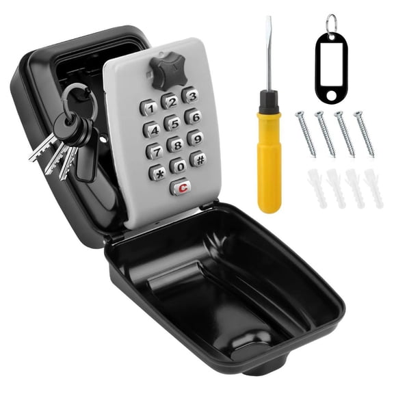 Reliably Secure 12 Digit Combination Key Safe Box With Spacious Interior For Maximumly Protective Easy Installation