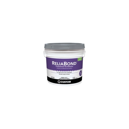 ReliaBond Ceramic Tile Adhesive - Water-Resistant - 3-1/2 Gal., White — Residential Use, Standard Application