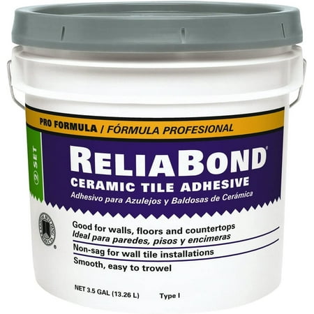 Custom Building Products Reliabond Tile Adhesive - White - 3.5 Gal — Residential Use, Standard Application