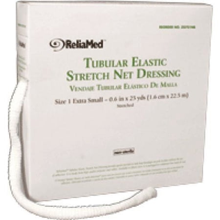 Reliamed Tubular Elastic Strech Dressing ''5.25 5.25 , Single Roll'' 4 Pack