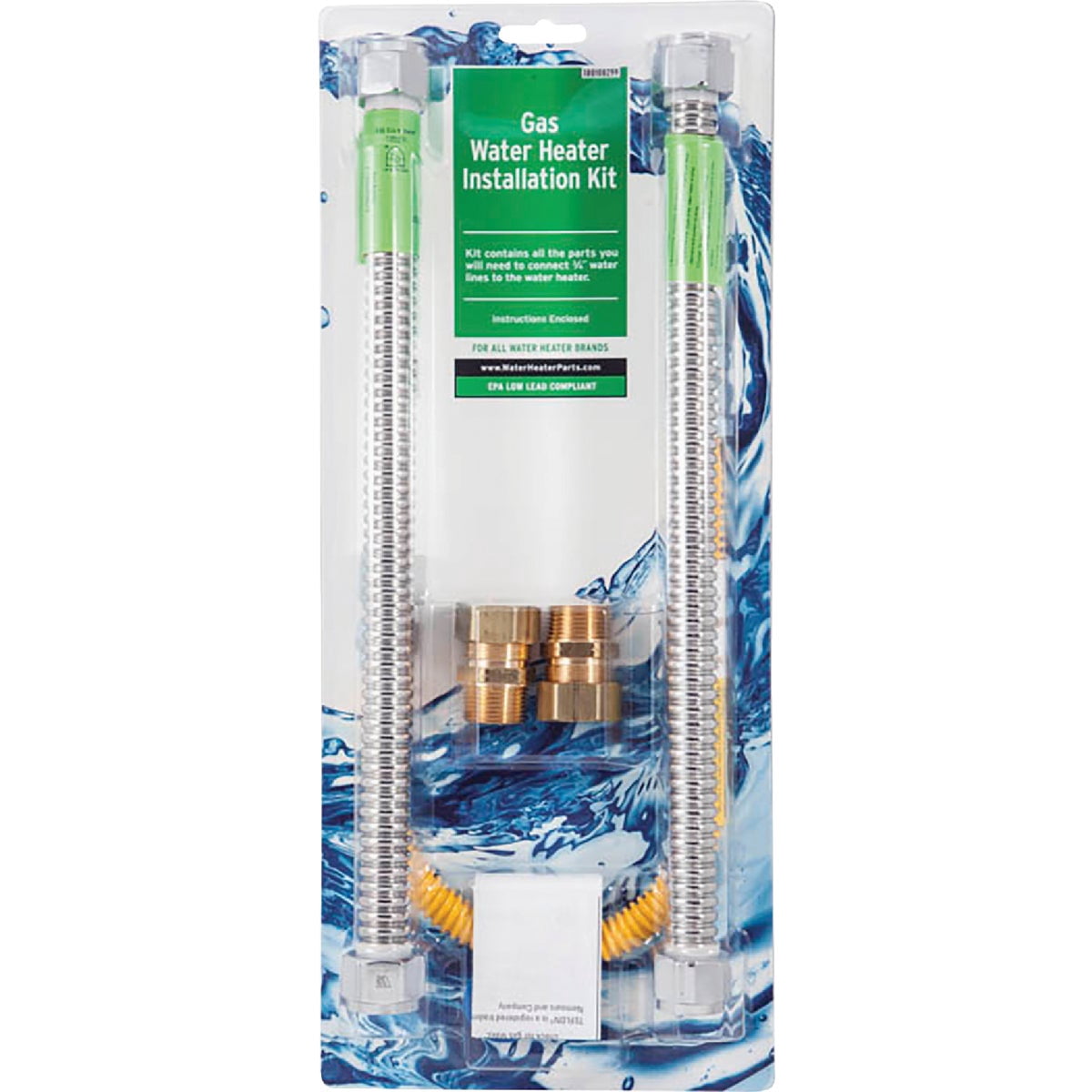Reliance 0100108-299 Gas Water Heater Installation Kit — Residential Use, Standard Application