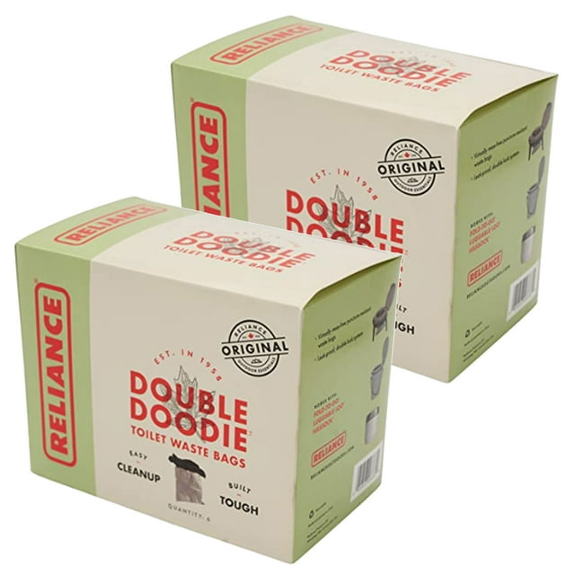 Reliance 268313 Double Doodie 2 Liter Portable Toilet Waste Bags (12