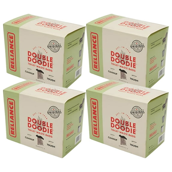 Reliance 2683-13 Double Doodie 2L Portable Camping Toilet Waste Bags, 24 CT