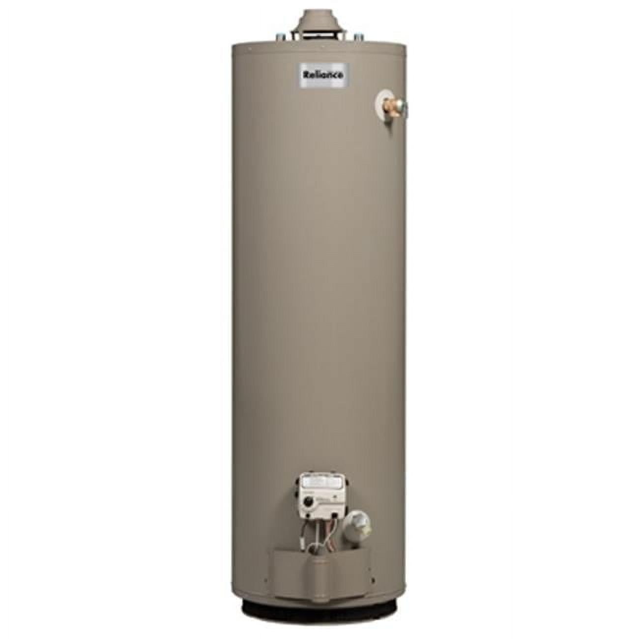 Reliance 6 40 NBCS Gas Water Heater, 40 gal Tank, 3/4 in Inlet, 1/2 in Outlet