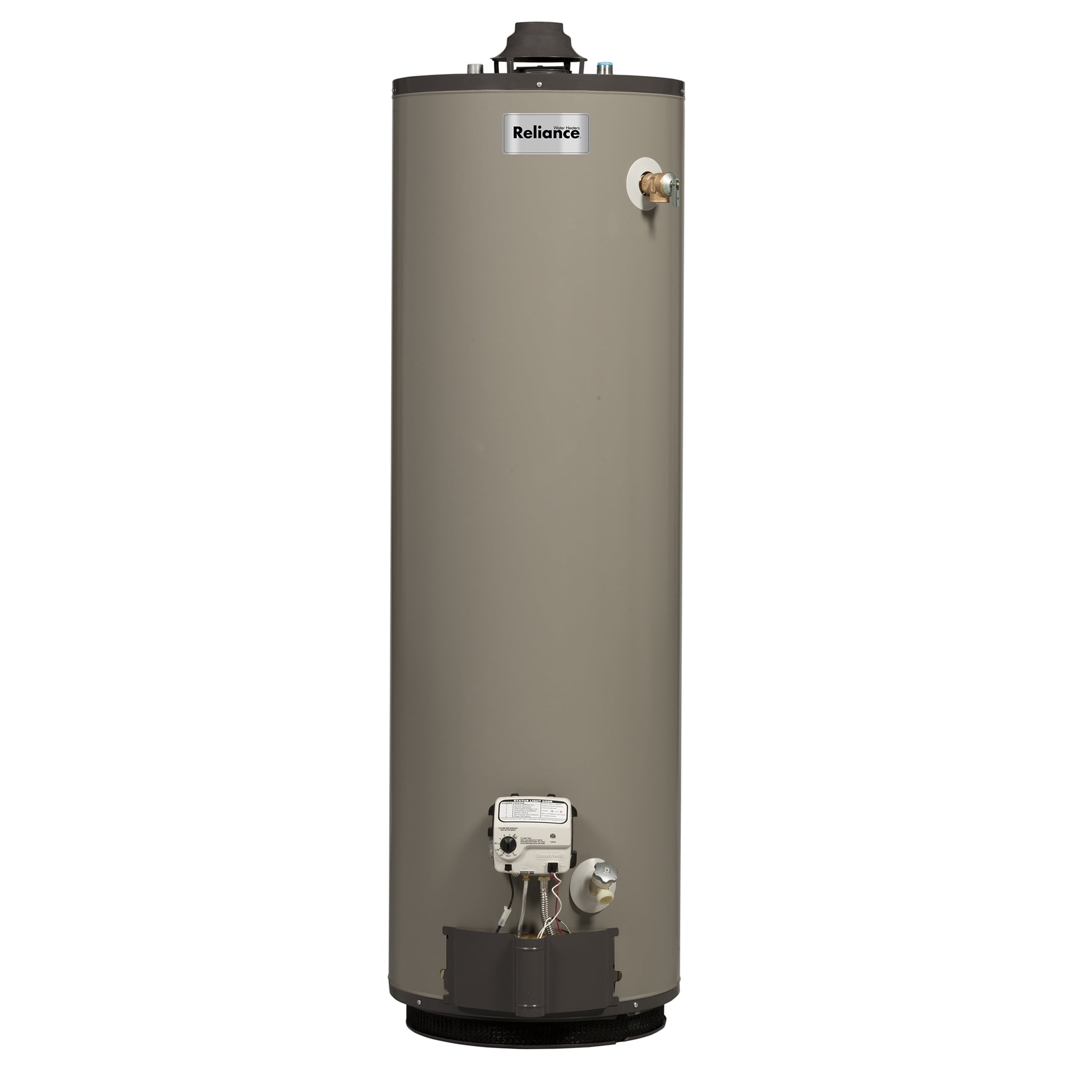 Reliance Gas 40,000 BTU Water Heater for Small Family, 50 Gallon Capacity