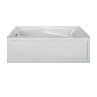 Reliance Baths R6036ISA-W-LH Integral Skirted End Drain Air Bath, White - 59.875 x 36 x 20 in.