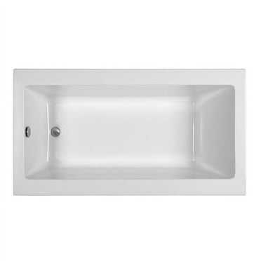 Reliance Baths R6632CRA-W Rectangular End Drain Air Bath, White - 66 x 32 x 19.5 in.