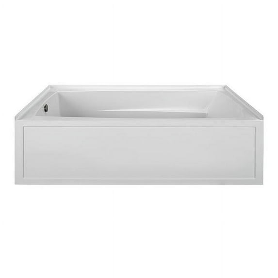 Reliance Baths R7242ISA-B-LH Integral Skirted End Drain Air Bath, Biscuit - 72 x 42 x 21 in.