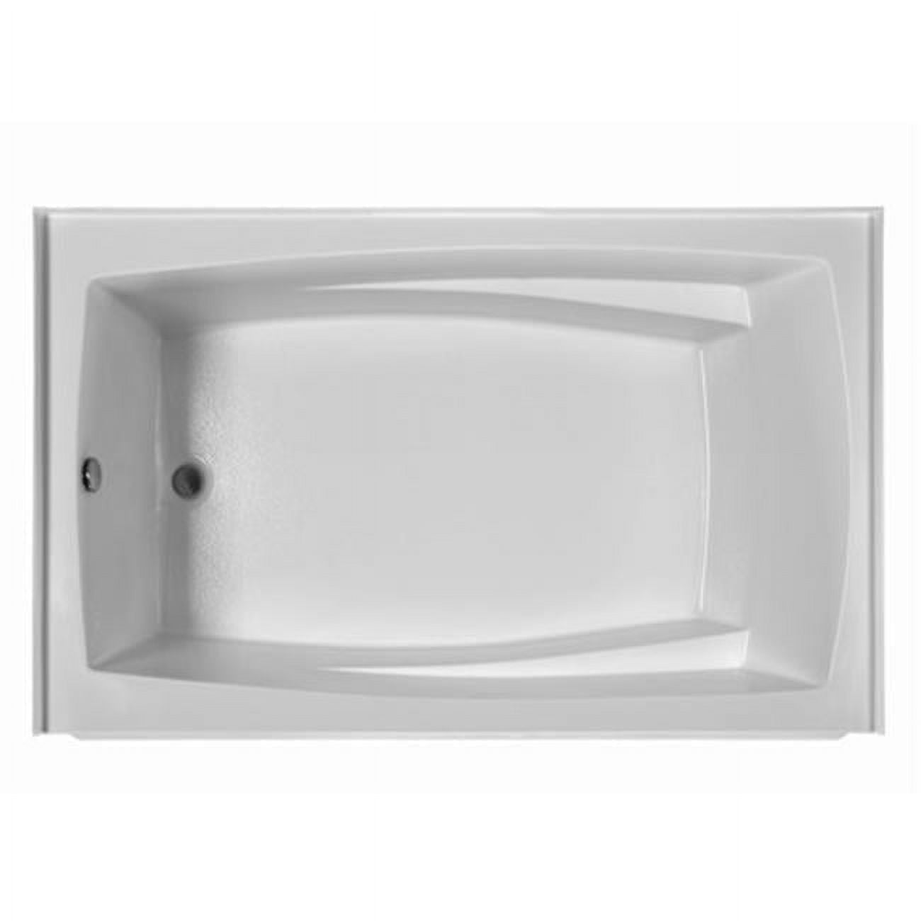Reliance Baths R7242ISS-W-RH Integral Skirted 72 x 42 in. Soaking Bathtub With End Drain- White Finish