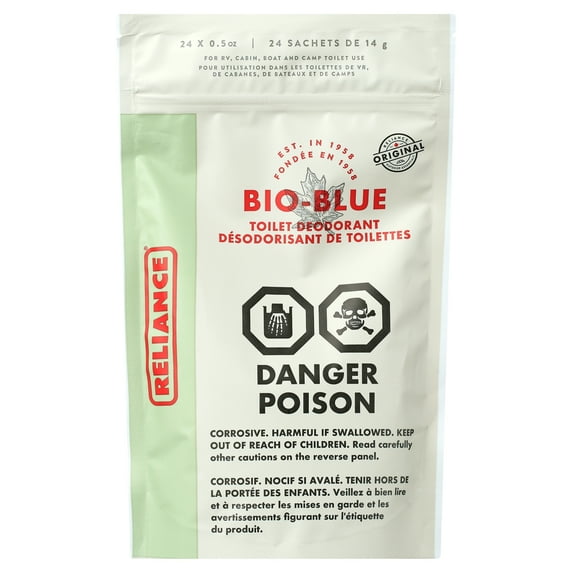 Reliance Bio-Blue Toilet Deodorant 24 sachets Foil Pouch