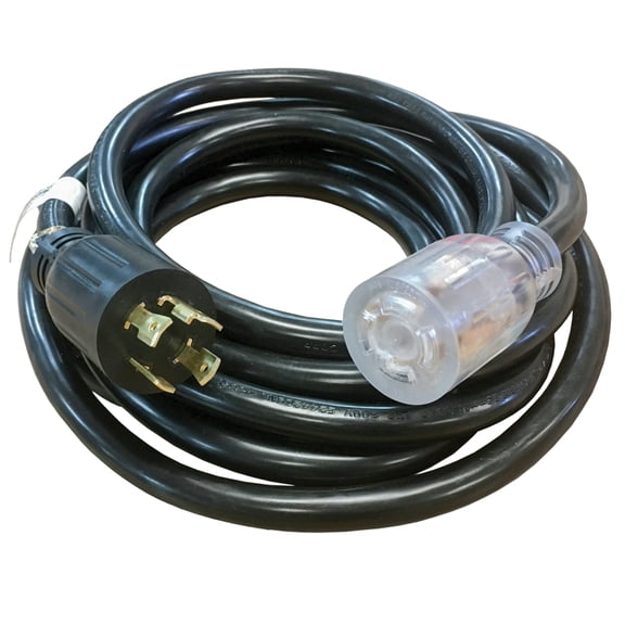 Reliance Controls 10/3 SJTW 125 volt 20 foot L Generator Power Cord