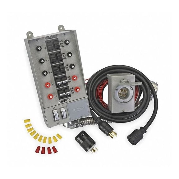 Reliance Controls Manual Transfer Switch,30A,125/250V 31410CRK