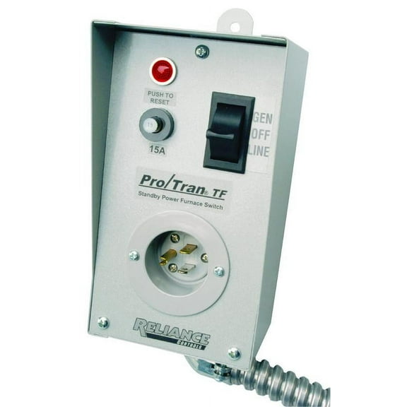 Reliance Controls TF151W Single Circuit Transfer Switch, 15 Amp