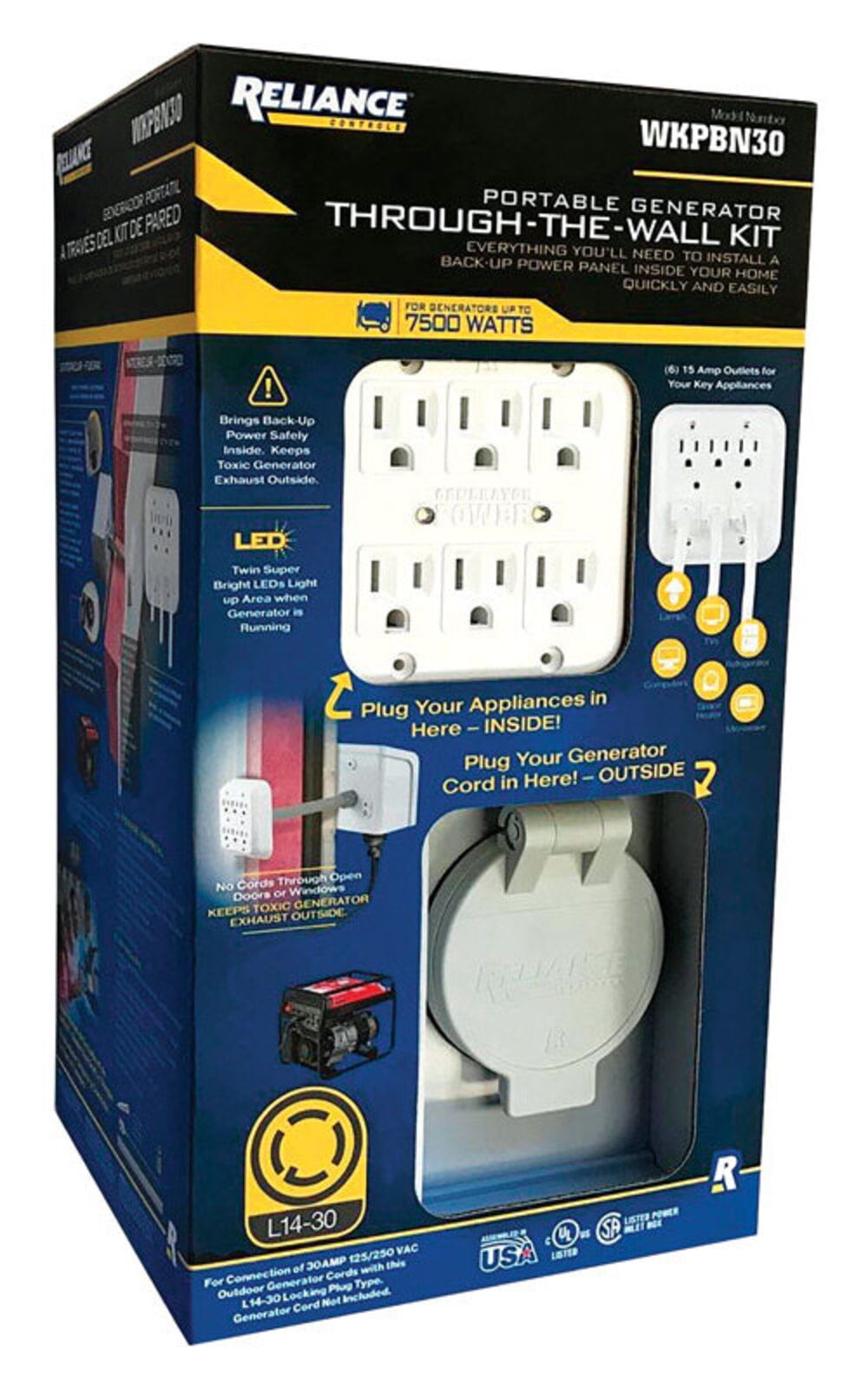 Reliance Controls Electric Power Generator WKPBN30 Portable Backup