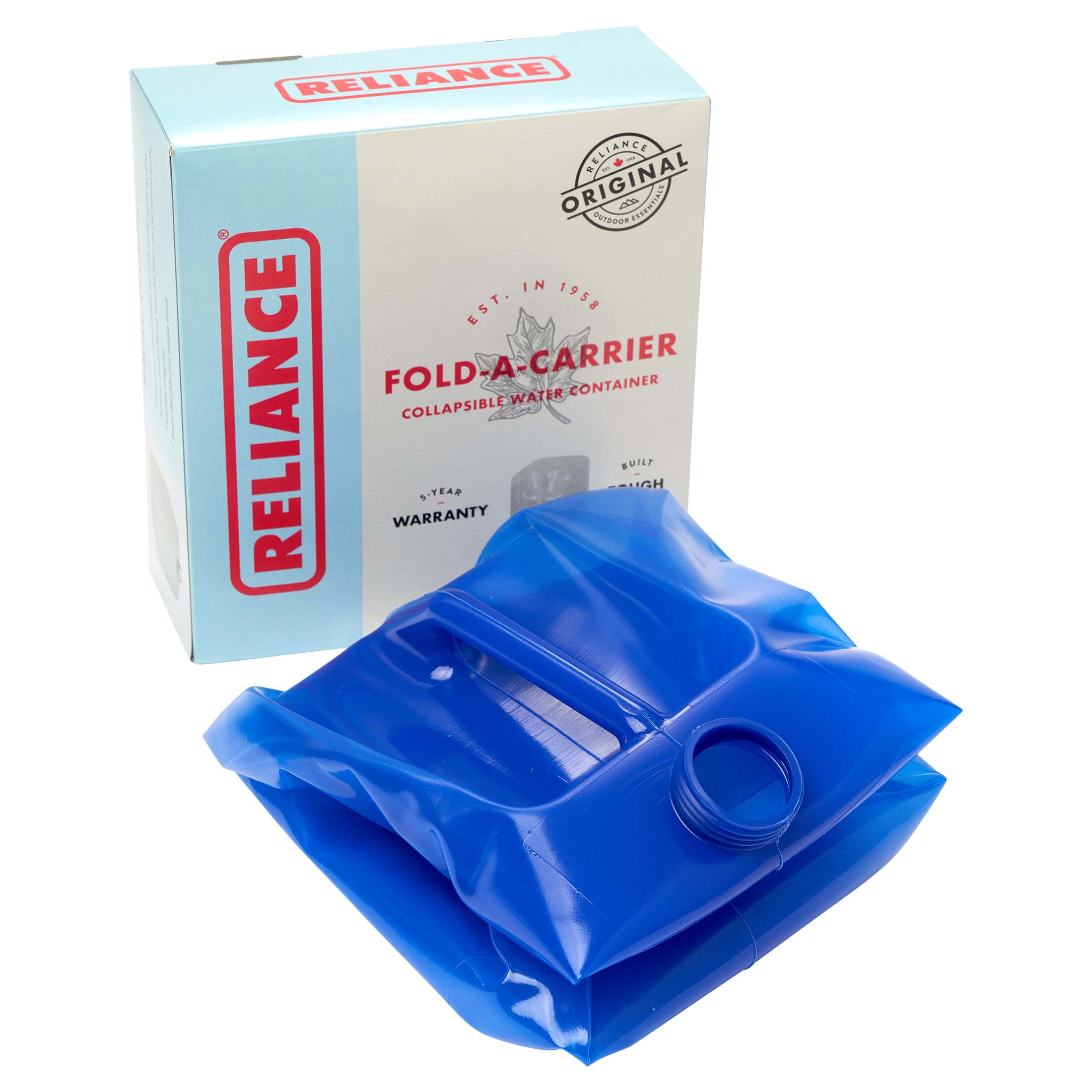 Reliance Fold-A-Carrier Collapsible Water Container - 5 gal.