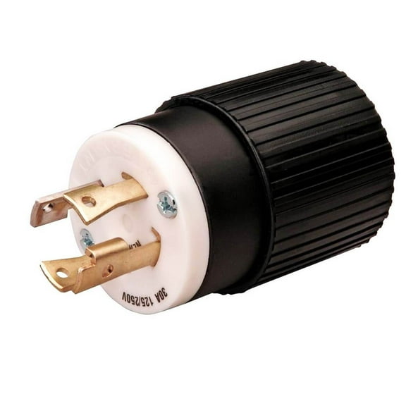 Reliance Controls 30A 125V/250V 4-Wire 3-Pole Commercial Grade Generator Locking Cord Plug
