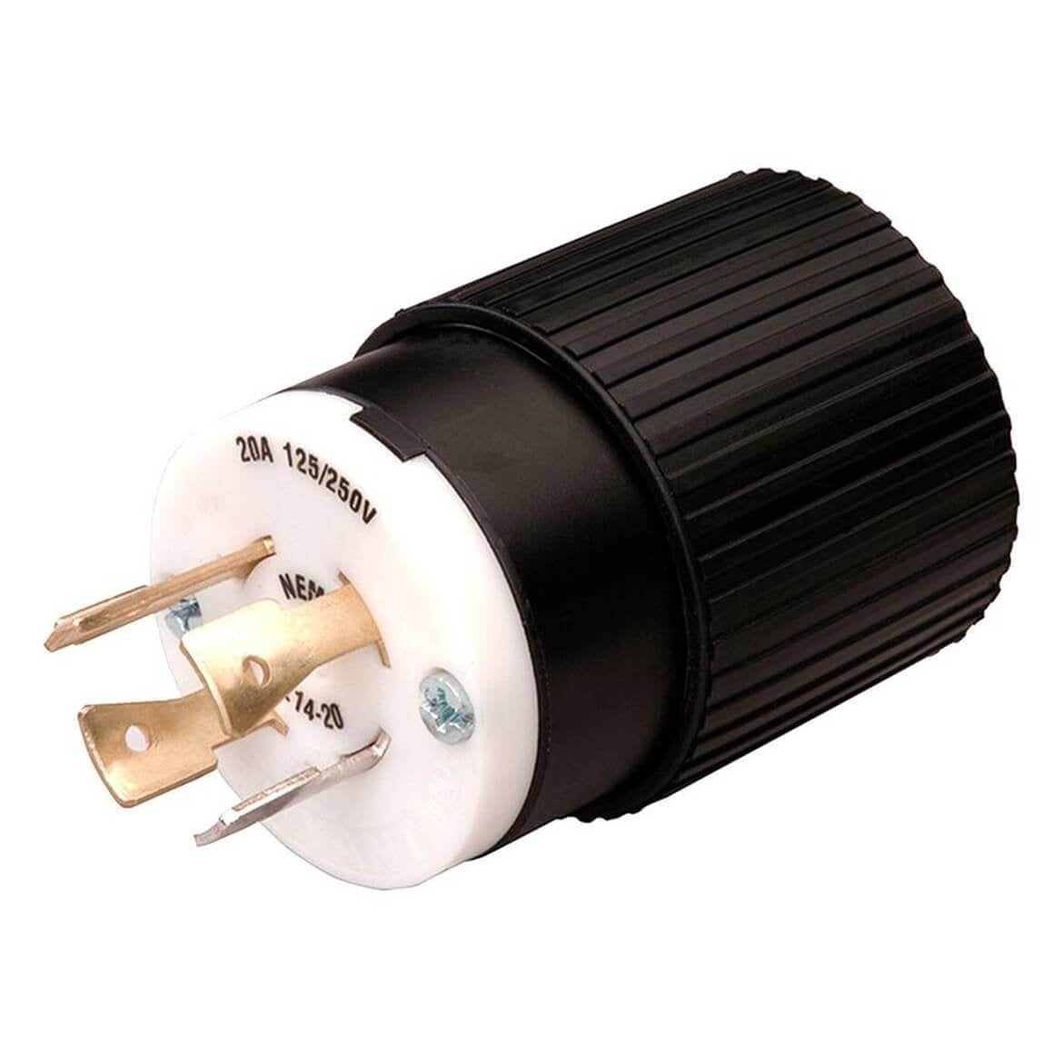 Reliance L1420P 20-Amp Generator Power Cord Plug For Up To 5000 Watt ...