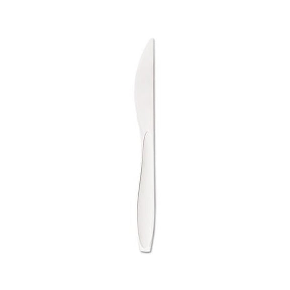 Reliance Medium Heavy Weight Cutlery Standard Size, Knife, Bulk, White, 1000/CT