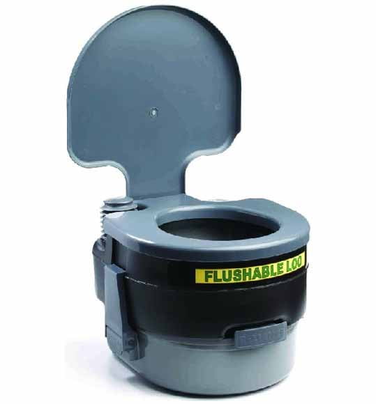 Reliance 9853-03 Reliance Luggable Loo Portable Toilet in Gray, 1 - Ralphs
