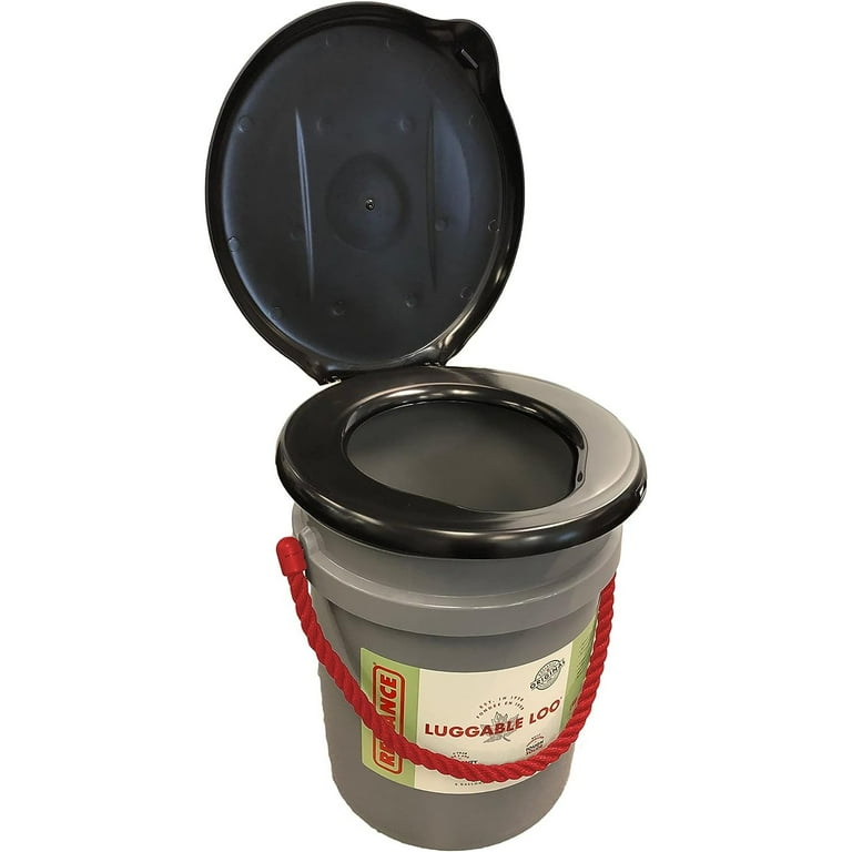 Luggable Loo Toilet Seat Cover For Gallon Bucket Reliance Products