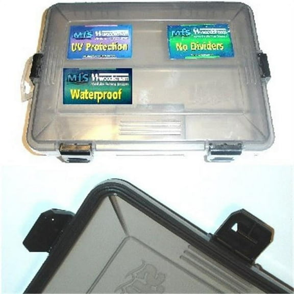 Reliance REL-D0044043 Woodstream MFS Standard Smoke No Rib Tackle Box, Half Size