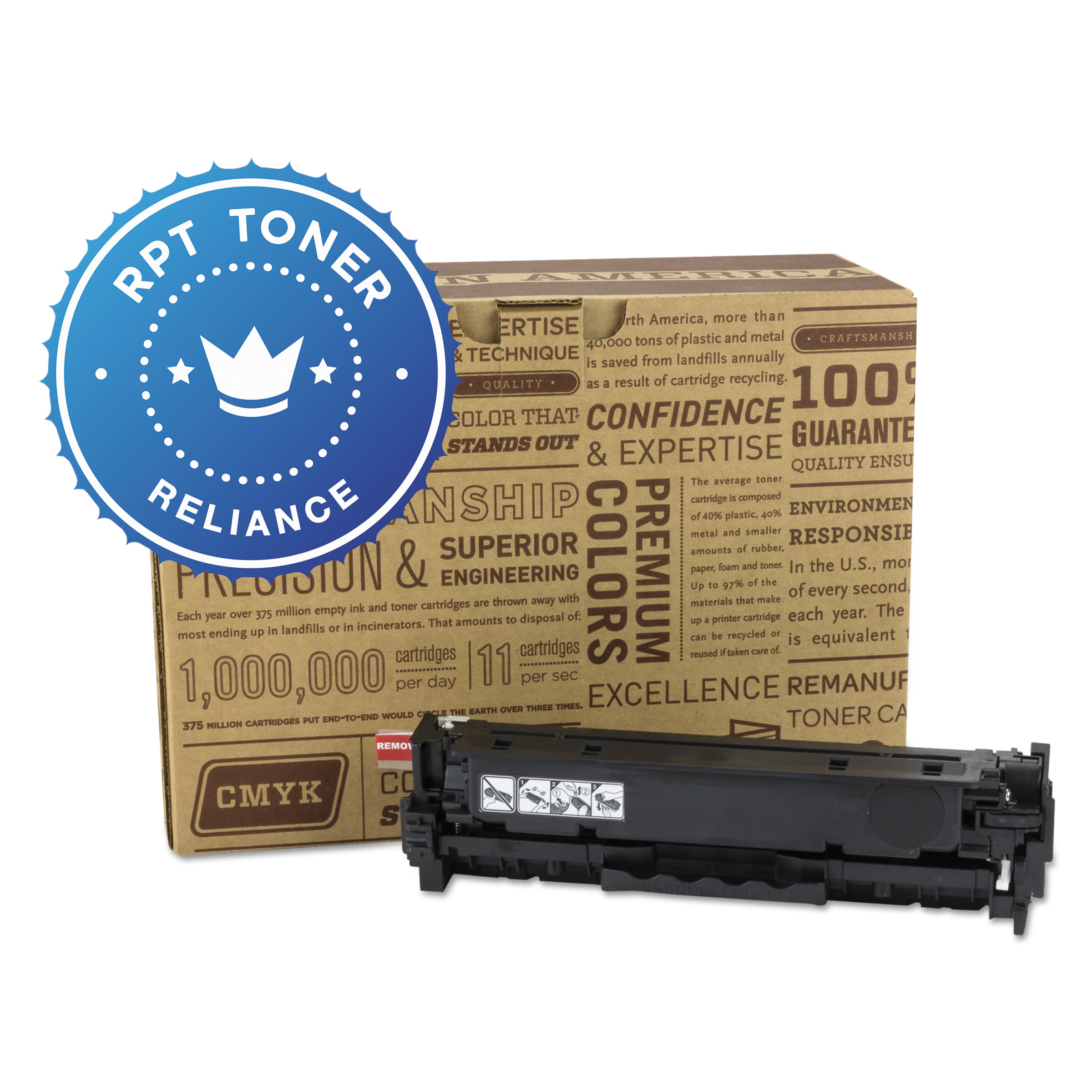 Reliance Remanufactured CE411A (305A) Toner, Cyan - image 1 of 1