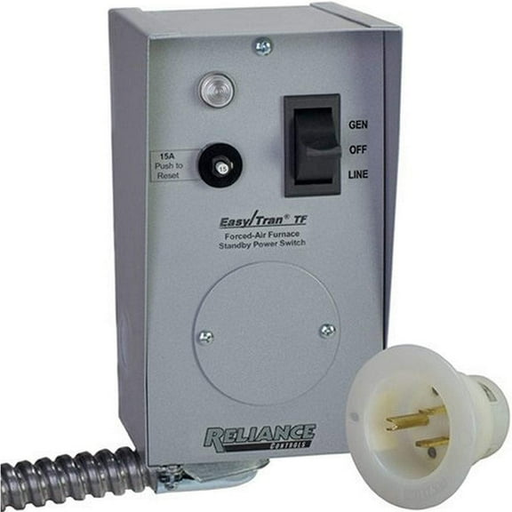 Reliance TF201W 20A Easy Tran Furnace Transfer Switch - Gray