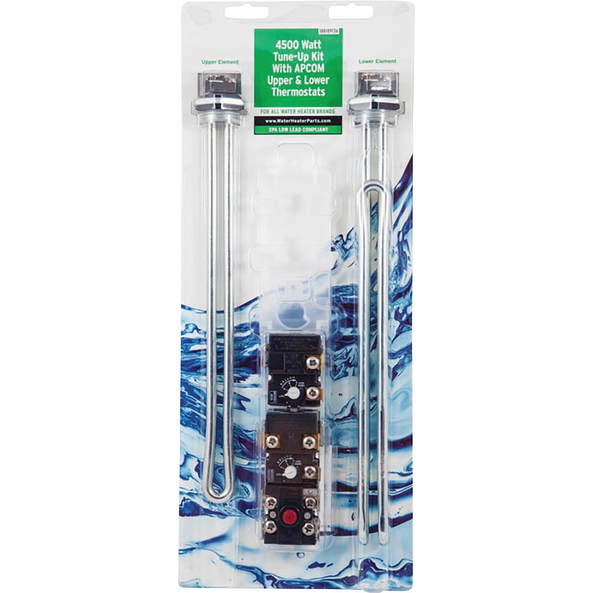 Reliance Water Heater 100109136 Electric Water Heater Plumber Repair Pack, Includes 1 Each Upper Thermostat, 1 set