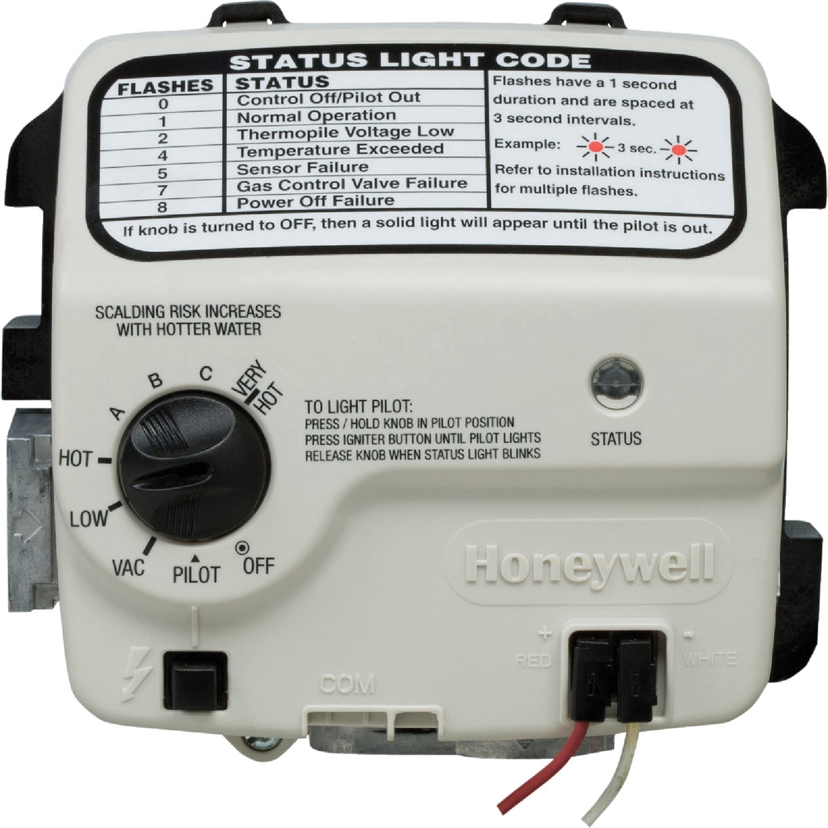 Reliance Water Heater Company Liquid Propane Gas Valve 100112338 old pn 9007890005 - manufactured by Resideo for AO Smith Brands