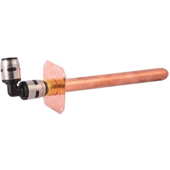 Reliance Worldwide K25815WP 0.5 x 8 in. Sharkbite Copper S Tubout Pipe with Bracket & EvoPEX Elbow