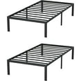 Reliancer Twin Size Metal Bed Frame 14 Inch High, Simple Assembly