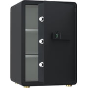 Reliancer 3.4 Cu.ft Biometric Fingerprint Safe Box with Sensor Light, for Home, Office, Black