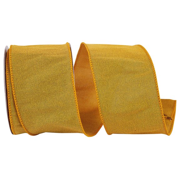 Reliant Malibu Sunset Wired Edge Ribbon, Mustard, 2.5"x10yd93933W-688-40F