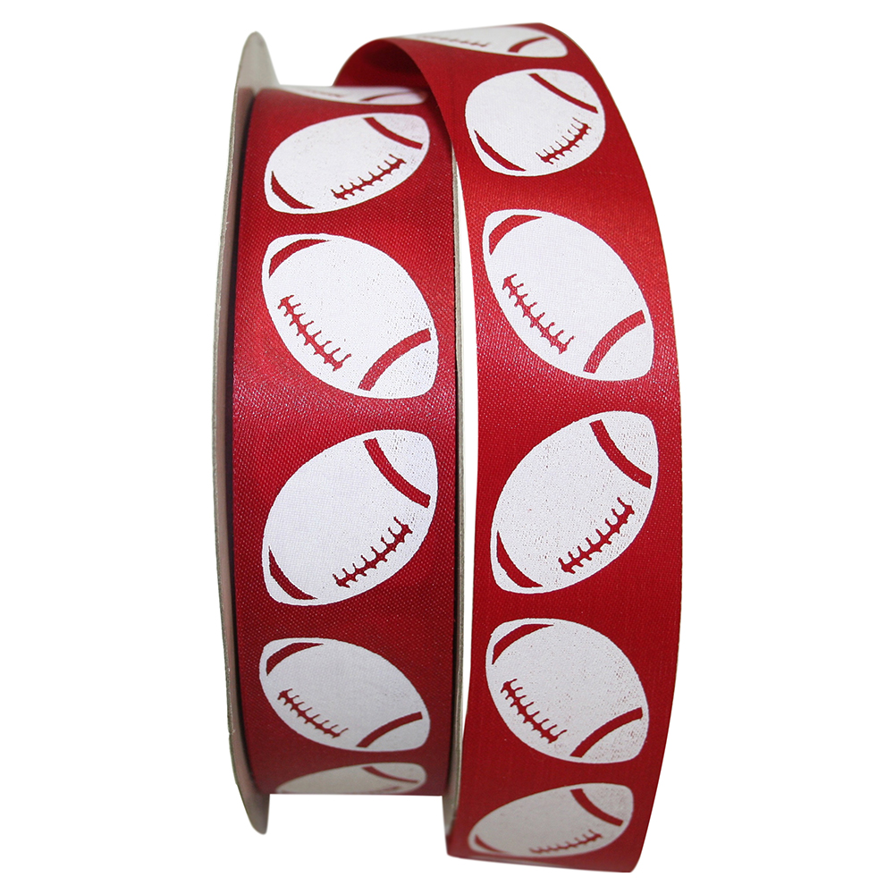 Reliant Ribbon - 0926-695-09C, Football Goal Ribbon, Red/white, 1-3/8 ...