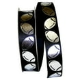 thumbnail image 1 of Reliant Ribbon - 0926-987-09C, Football Goal Ribbon, Black/silver, 1-3/8 Inch, 100 Yards, 1 of 1