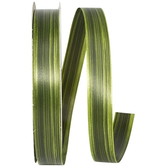 Reliant Ribbon - 16001-535-05V, Aspid Ombre Rd Ribbon, Green Grass, 3/4 Inch, 110 Yards